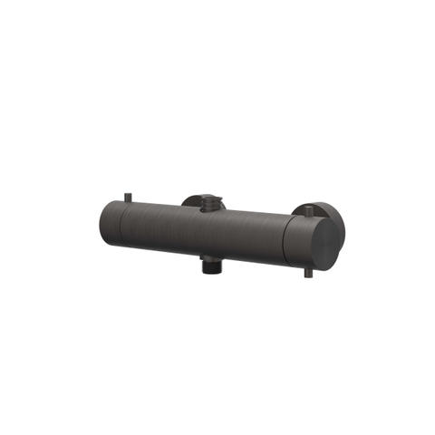 IVY Concord opbouw regendoucheset – Ø25 cm medium hoofddouche – staafhanddouche – glijstang 89.4 cm – carbon black geborsteld SW1031880