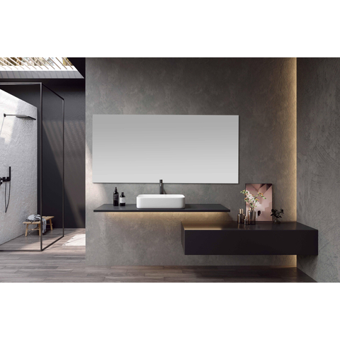 Saniclass Clear miroir – 140 x 70 cm – verre sans cuivre SW1413219