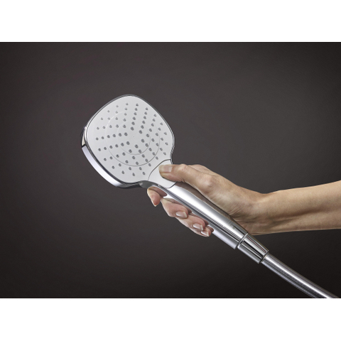 Hansgrohe Croma select e Vario glijstangset - met Croma - select E Vario - handdouche - ecosmart - 90cm - met isiflex B - doucheslang - 160cm wit/chroom - wit chroom 0605316