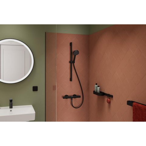 Hansgrohe Activera S set de douche - 65cm - 1 jet - ecosmart - noir mat SW1387812