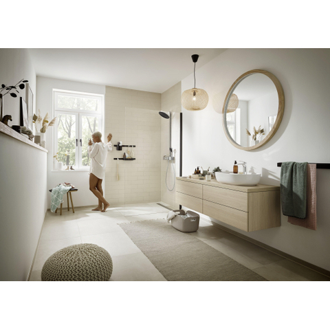 Hansgrohe Wallstoris Handdoekhaak - 1.8x3.9x3.2cm - 2 stuks - mat zwart SW651146