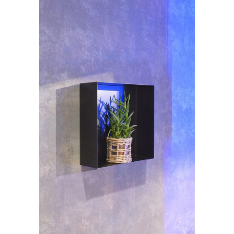 Looox Colour BoX inbouwnis - 30x30x10cm - RVS Zwart mat SW108650