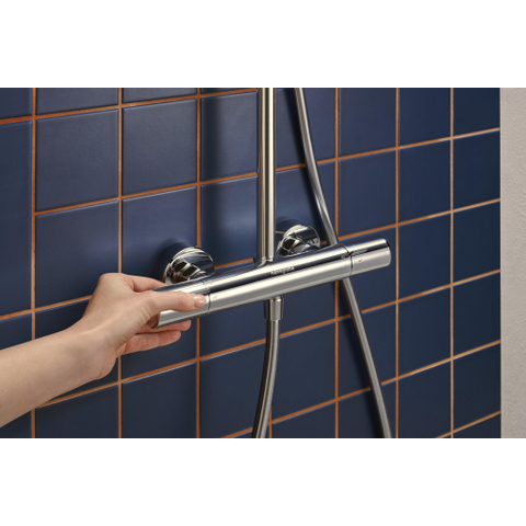 Hansgrohe Activera S - showerpipe - 240 - 1jet - ecosmart+ - met Ecostat Fine Varia - hoogglans chroom SW1388135