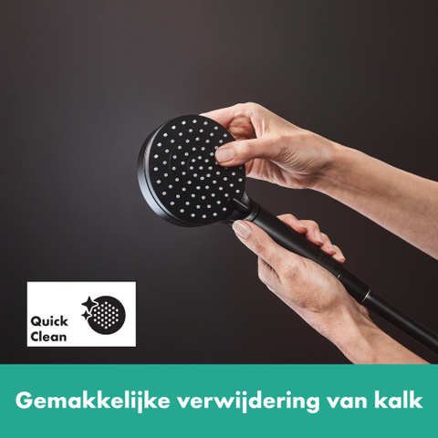 Hansgrohe Vernis Blend handdouche - 10cm - rond - 2 standen - EcoSmart - mat zwart SW642518