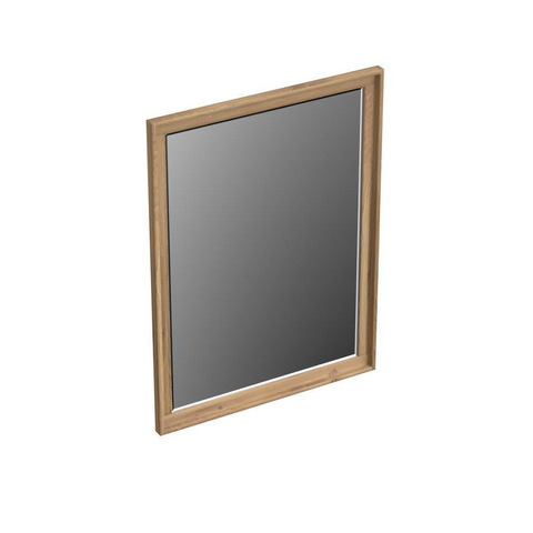 Forzalaqua Reno 2.0 miroir 59.5x80cm Rectangulaire sans éclairage avec cadre Chêne massif Oyster SW492680