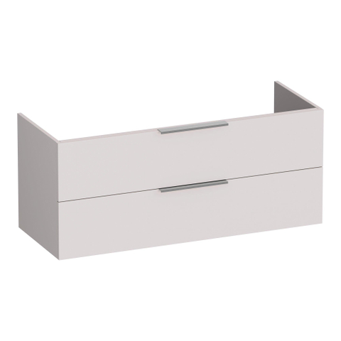 BRAUER Elevate wastafelonderkast 120 excl. opleggrepen 2 softclose lades en 1 sifon uitsparing - mat zand met wastafel Palermo en handgrepen SHOWROOMMODEL SHOW26799