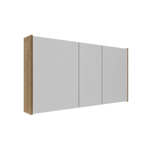 Saniclass Holz Atelier Armoire de toilette - 120x63x16cm - incluant panneaux latéraux - Chêne natural SW1470591