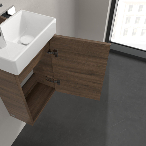 Villeroy & Boch Avento wastafelonderbouwkast - 1 deur - 34x51.4x20.2cm rechts - Arizona Oak (hout) SW448538