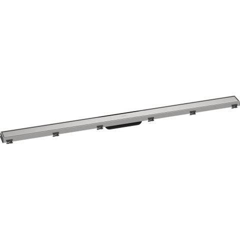 Hansgrohe RainDrain Match Caniveau de douche - 120cm - cadre réglable en hauteur - brushed stainless steel SW1590420