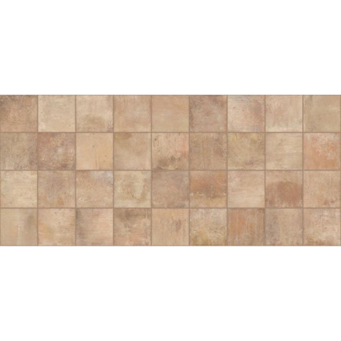 Ceralto Neroli Stone carrelage sol et mur - 14x14cm - 9mm - carré - R9 - effet pierre - cotto mat (rouge) SW795689