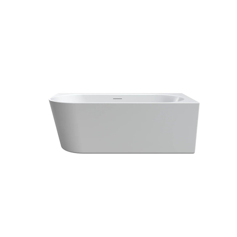 Arcqua Santo baignoire - 170x80x60cm - semi-îlot - droite - acrylique - blanc mat SW1601202