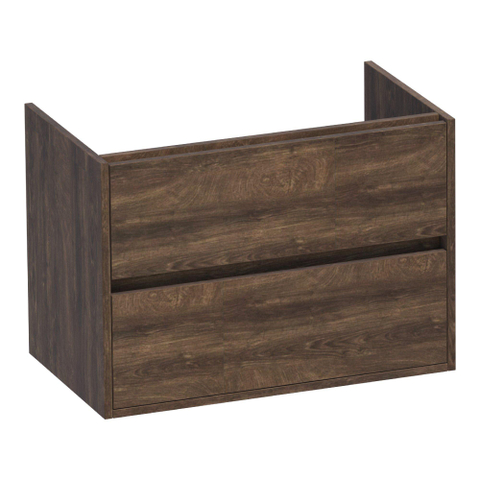 BRAUER Adore meuble sous-lavabo - 80x46x55cm - 2 tiroirs à fermeture douce - sans poignées - 1 découpe pour siphon - Grove SW1198369
