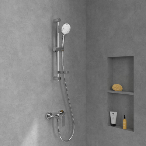 Villeroy & Boch O.novo Eengreeps douchekraan - hoogglans chroom SW974094