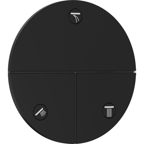 Hansgrohe Showerselect Comfort S robinet d'arrêt encastré pour 3 fonctions mat noir SW917866