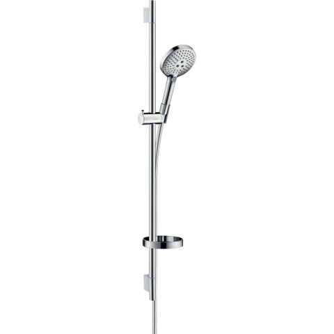 Hansgrohe Raindance Select S Doucheset - 120 - 3jet - met Unica - glijstang 90 cm en zeepschaal - hoogglans chroom GA96536