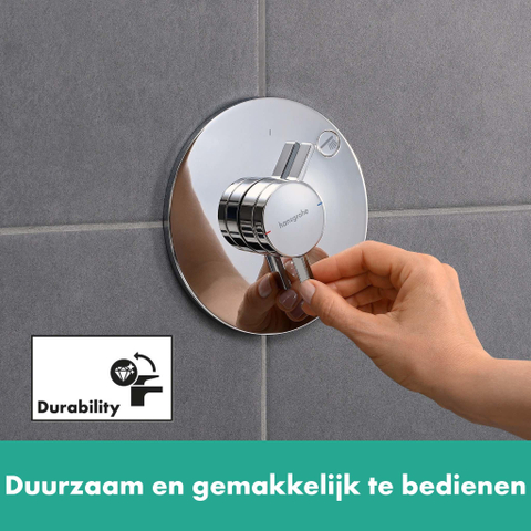 Hansgrohe DuoTurn S Inbouw mengkraan - voor 1 functie - hoogglans chroom SW918610