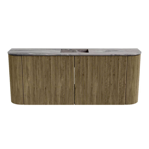 Mondiaz JOYA-DLUX 103.2cm toiletmeubel - ronding links en rechts kleur Dusk - Wastafel FAYE positie Midden 1 kraangat kleur Sombra. SW1426186