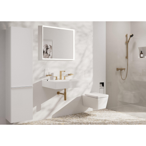 Hansgrohe Tecturis E 3-gats wastafelkraan - 150 met PushOpen - waste set - geborsteld brons SW918787