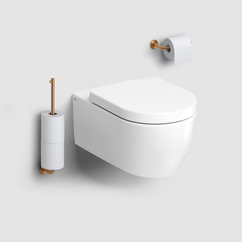 Clou Kaldur porte-rouleaux de réserve pour 3 pièces bronze brossé PVD SW917348