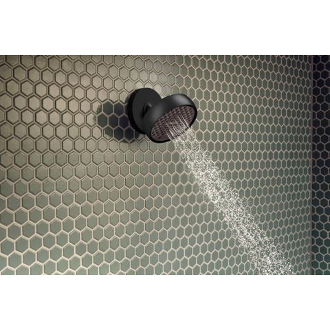 Hansgrohe Activera S hoofddouche - 9.5cm - 2 straalsoorten - ecosmart - mat zwart SW1566604