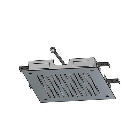 Hotbath Archie Hoofddouche - vierkant - 38cm - mat RVS SW230367