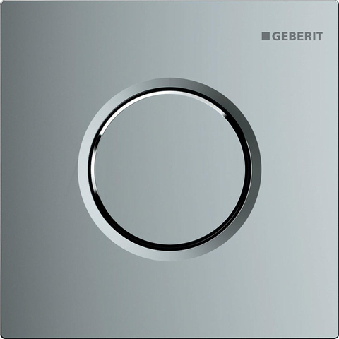 Geberit Type01 urinioir bedieningsplaat - pneumatisch - ronde knop - glans chroom 0700531