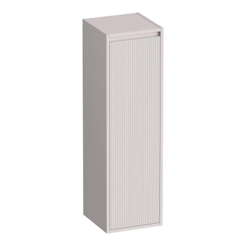 BRAUER Adore Wavy hoge kast - 120x35x35cm - 1 deur - rechtsdraaiend - greeploos - mat zand SW1198516