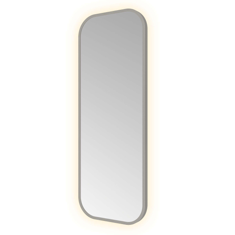 Hotbath &MORE Spiegel - 30x80cm - indirect LED - color changing - dimbaar - met afstandsbediening - PVD - geborsteld gunmetal antraciet SW1246077