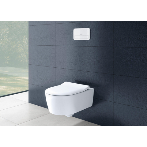 Villeroy & Boch Avento combi pack - met wandcloset - diepspoel DirectFlush - met slimseat closetzitting - 37x53cm - softclose - quickrelease - White Alpine (glans wit) SW59890