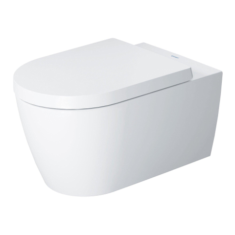 Duravit Me by starck Starck Me wandcloset - diepspoel - spoelrandloos - met hygieneglaze - 37x57cm - met verdekte bevestiging - rimless - mat wit SW358222