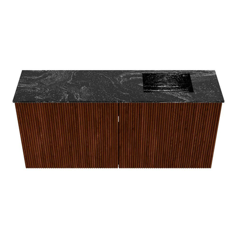 Mondiaz JOYA-DLUX 90cm toiletmeubel - kleur Ruby - Wastafel FAYE positie Rechts 1 kraangat kleur Lava. SW1423616