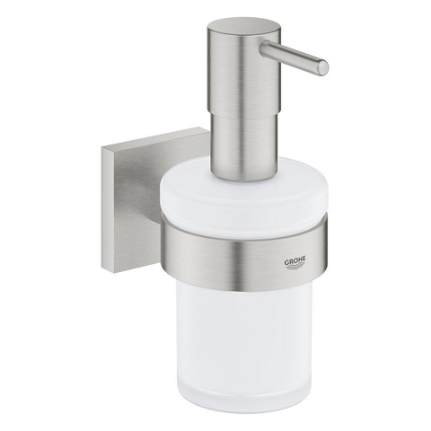Grohe Start Cube Zeepdispenser - 160ml - met houder - vierkant - Supersteel (RVS) SW878150