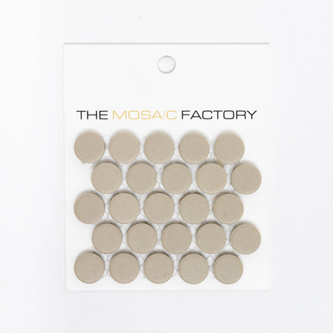 ÉCHANTILLON The Mosaic Factory London carreau mosaïque 1,9x0,5x0,5cm pour sol pour intérieur et extérieur Rond Céramique Gris SW862061