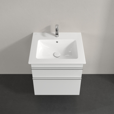 Villeroy & Boch venticello wastafelonderbouwkast - met 2 laden - voor wastafel - 55.3x50.2x59cm - glans wit GA50314