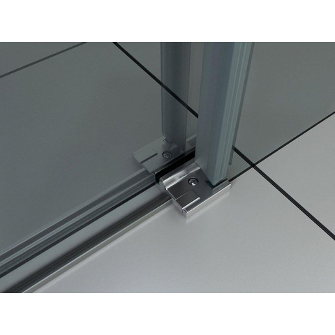 Wiesbaden Slide double portes coullissantes 120x200 cm verre de sécurité chromé NANO 8 mm SW21204