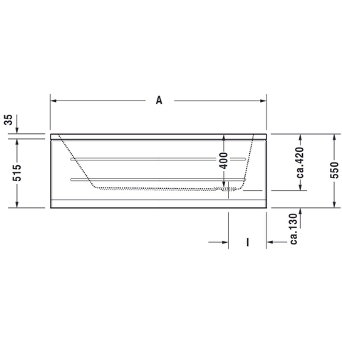 Duravit D Code bad acryl rechthoekig 150x75x40cm wit 0297510