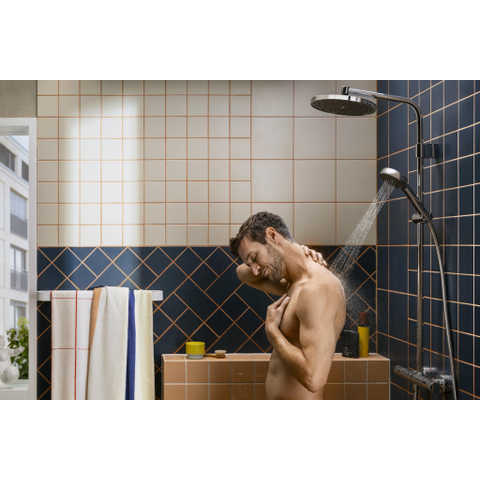 Hansgrohe Activera S - showerpipe - 240 - 1jet - ecosmart+ - met Ecostat Fine Varia - hoogglans chroom SW1388135