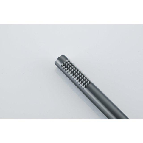 Fortifura Calvi douchekraan - met glijstangset - met staafhanddouche - gladde doucheslang - PVD - geborsteld gunmetal (antraciet) SW811919