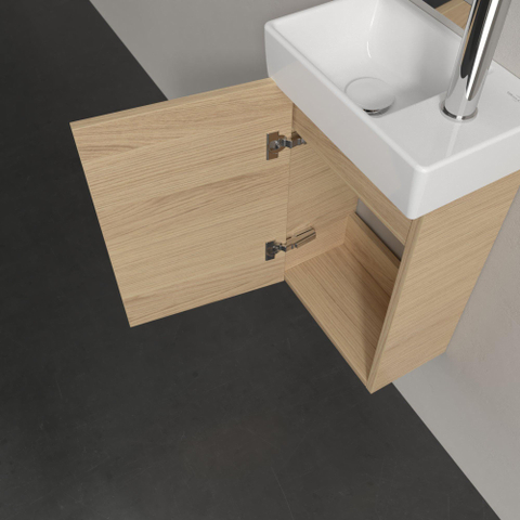 Villeroy & Boch Avento wastafelonderbouwkast - 1 deur - 34x51.4x20.2cm links - Nordic Oak (hout) SW448534