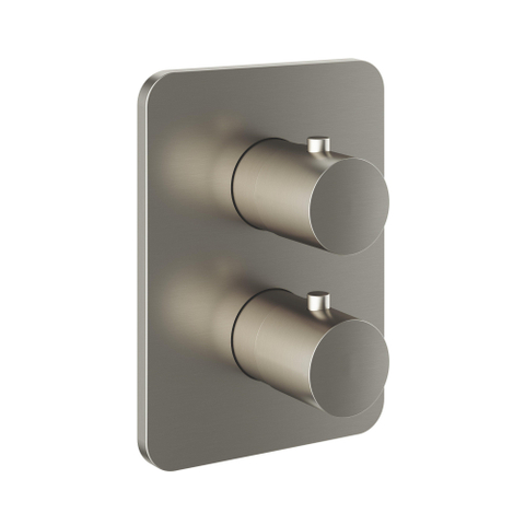 Hotbath Gal Afbouwdeel voor inbouwthermostaat met stop-omstel Geborsteld nikkel PVD OUTLETSTORE STORE42223