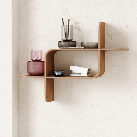 Umbra Shelf wandrek 62x15x47cm licht walnoot TWEEDEKANS OUT13778