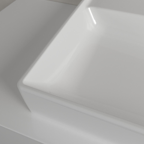 Villeroy & Boch Collaro meubelwastafel - 100x47cm - met overloop - 1 kraangat CeramicPlus - White Alpine (glans wit) SW358336