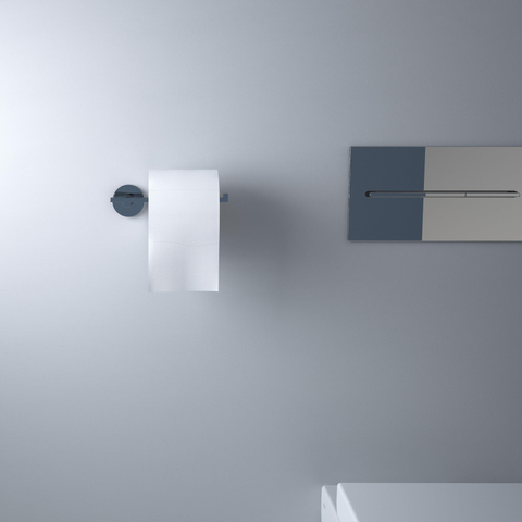 Clou Flat porte-rouleau de papier toilette 16,5x4,8cm sans couvercle chrome SW9745