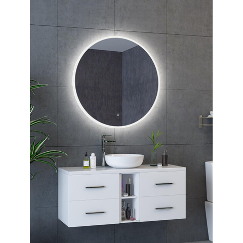 H&R Badmeubelen Reflex spiegel 100x100cm dimbaar LED met verwarming SW997247