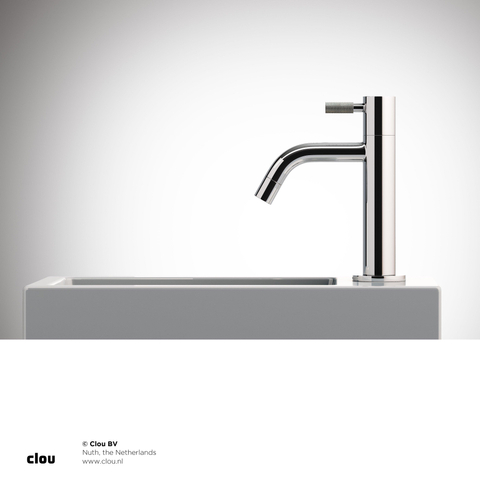 Clou Freddo 2 robinet lave-mains 4.8x19cm version haute Laiton Chrome SW9409