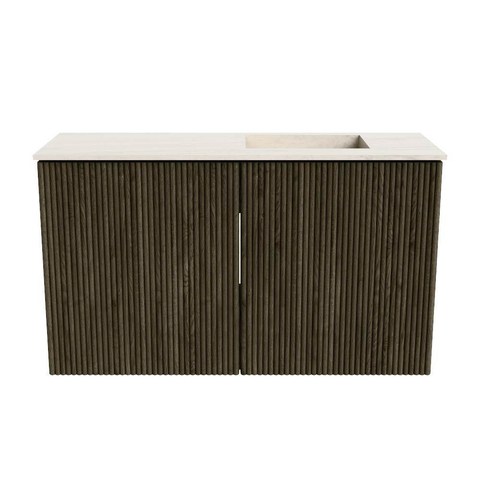 Mondiaz JOYA-DLUX 70cm toiletmeubel - kleur Shadow - Wastafel FAYE positie Rechts 1 kraangat kleur Meli. SW1424869
