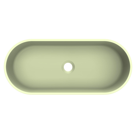 Arcqua Case waskom - ovaal - 60x26cm - mat pastel groen SW1209125