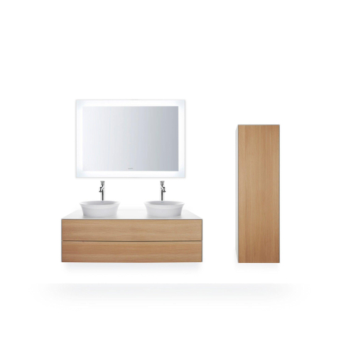 Duravit white tulip lavabo de comptoir 43x43cm céramique rond blanc brillant SW640494