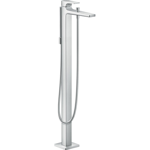 Hansgrohe Metropol Eengreeps badmengkraan vloergemonteerd - met rechte greep - hoogglans chroom SW99774