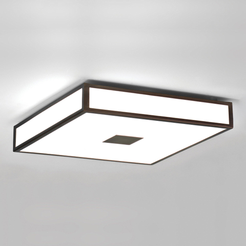 Astro Mashiko 400 Square Plafonnier 8.7x40x8.7cm IP44 douille E27 bronze SW75623